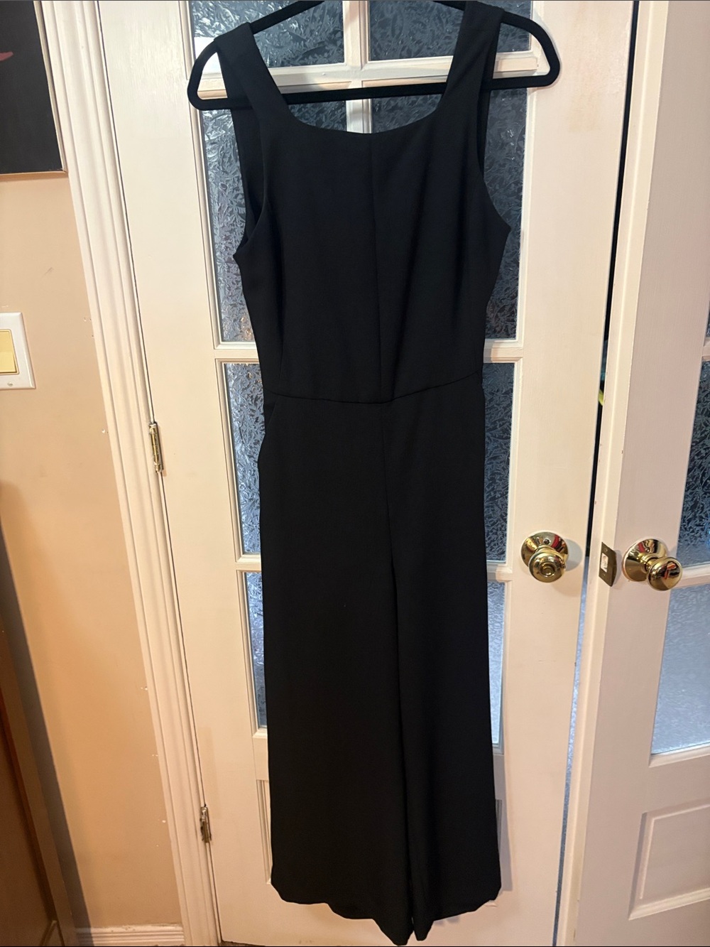 Wilfred Black Sleeveless Wide-Leg Jumpsuit